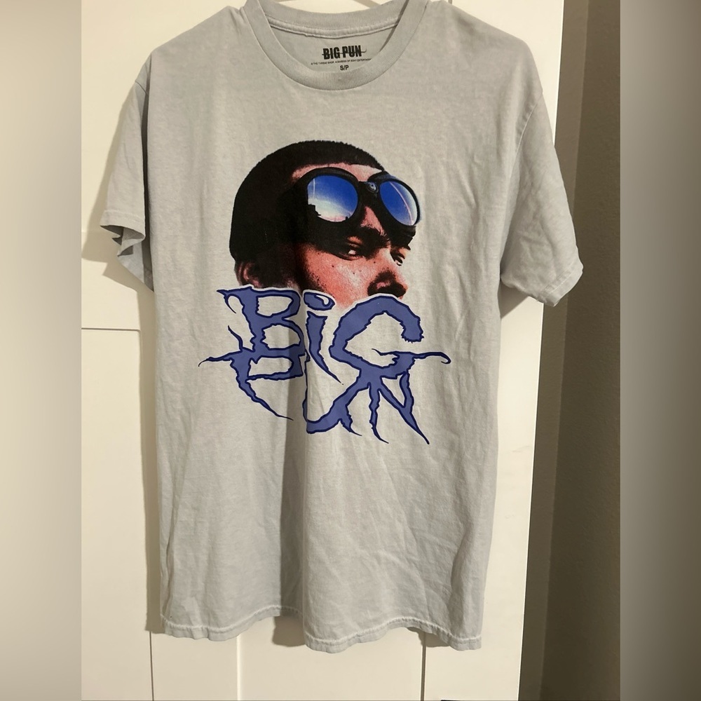 Urban Outfitters Big Pun Light Grey Mens Tshirt Small